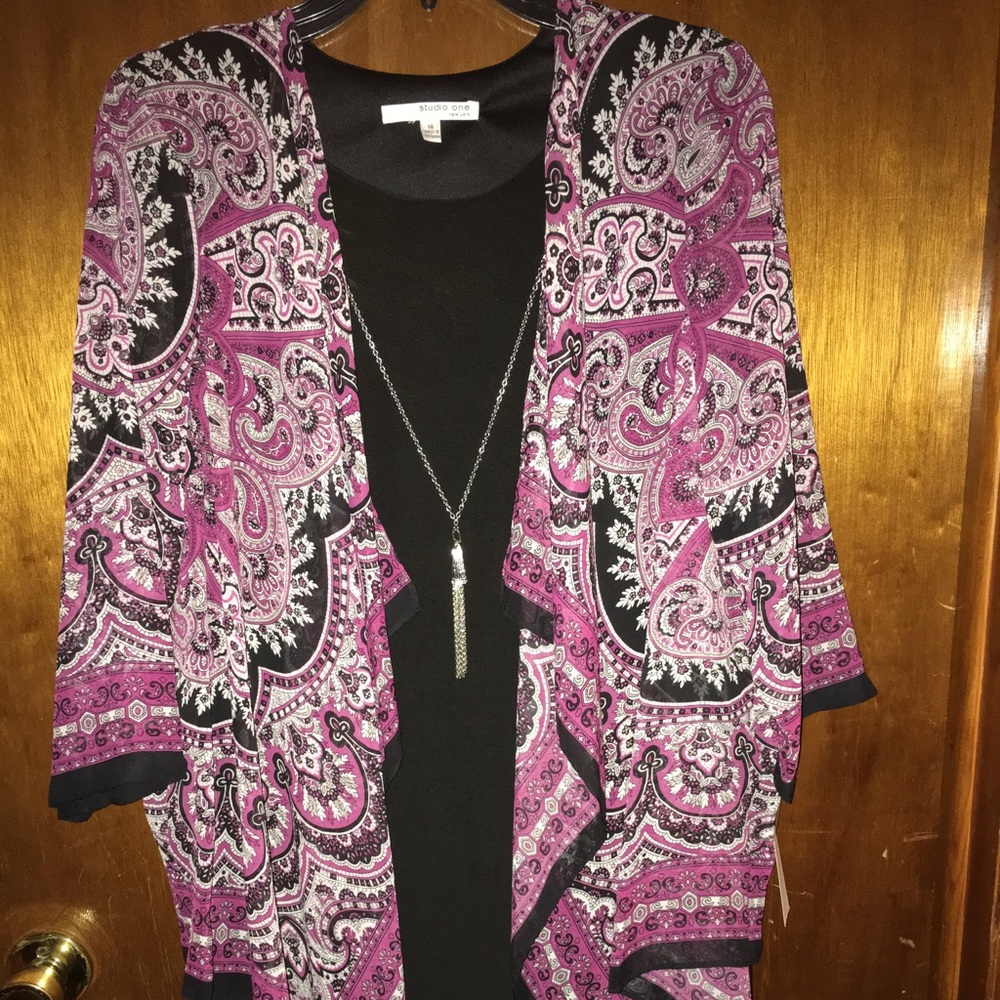 Dress & cardigan outfit